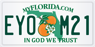 FL license plate EYOM21