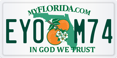 FL license plate EYOM74