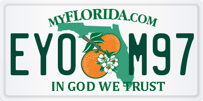 FL license plate EYOM97