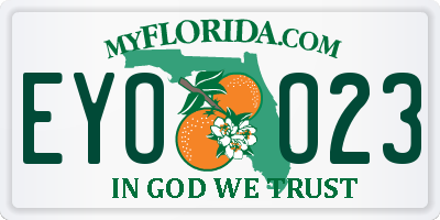 FL license plate EYOO23
