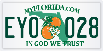 FL license plate EYOO28