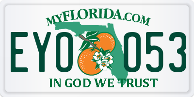 FL license plate EYOO53