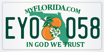 FL license plate EYOO58