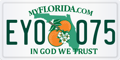 FL license plate EYOO75
