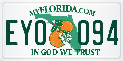 FL license plate EYOO94