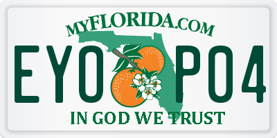 FL license plate EYOP04