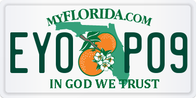 FL license plate EYOP09