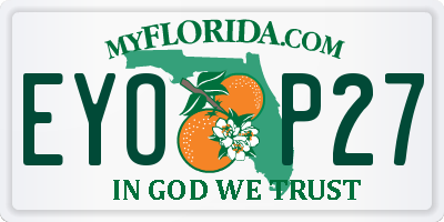 FL license plate EYOP27