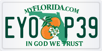 FL license plate EYOP39