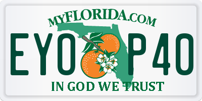 FL license plate EYOP40