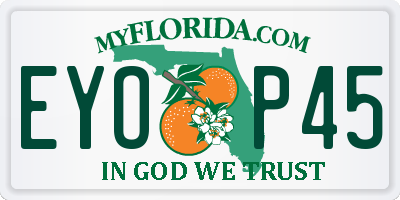 FL license plate EYOP45