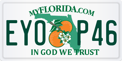 FL license plate EYOP46