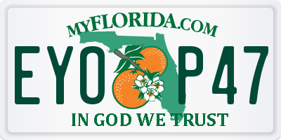 FL license plate EYOP47