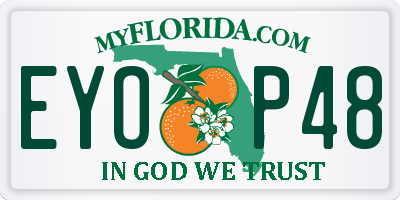 FL license plate EYOP48