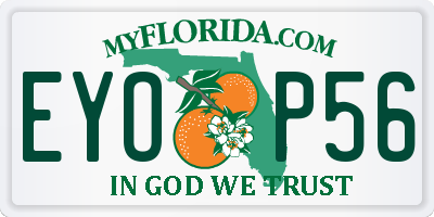 FL license plate EYOP56