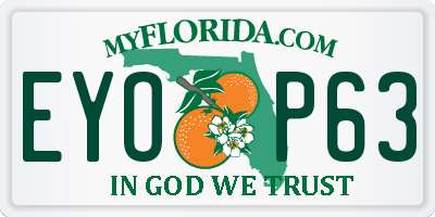 FL license plate EYOP63