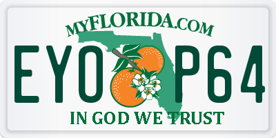 FL license plate EYOP64