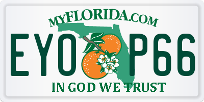 FL license plate EYOP66