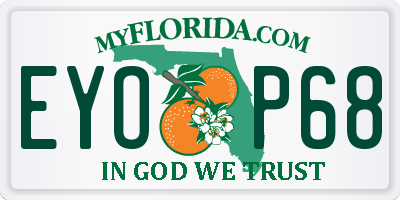 FL license plate EYOP68