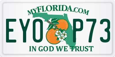 FL license plate EYOP73