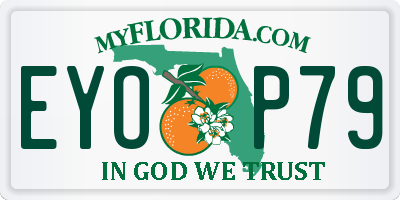 FL license plate EYOP79
