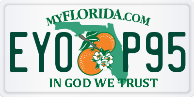 FL license plate EYOP95