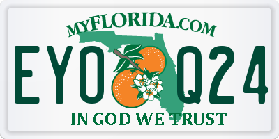 FL license plate EYOQ24