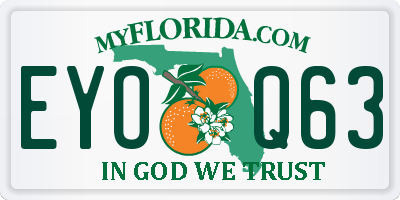 FL license plate EYOQ63