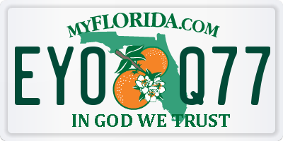 FL license plate EYOQ77