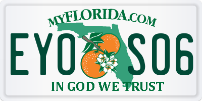 FL license plate EYOS06