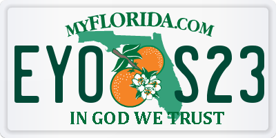 FL license plate EYOS23