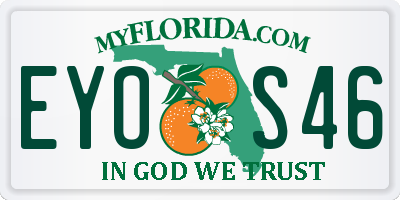 FL license plate EYOS46