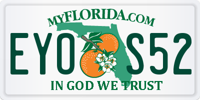 FL license plate EYOS52