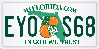 FL license plate EYOS68
