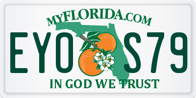 FL license plate EYOS79