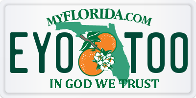 FL license plate EYOT00