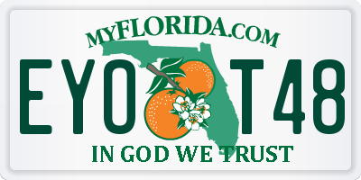 FL license plate EYOT48