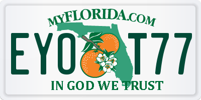 FL license plate EYOT77
