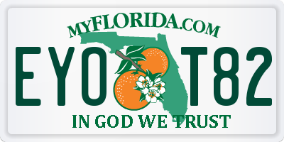 FL license plate EYOT82