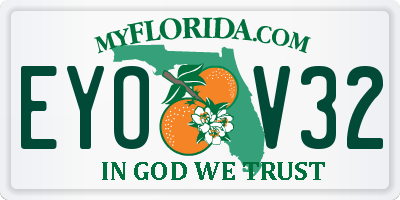 FL license plate EYOV32