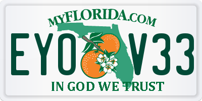 FL license plate EYOV33