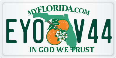 FL license plate EYOV44