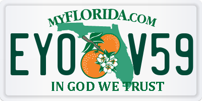 FL license plate EYOV59