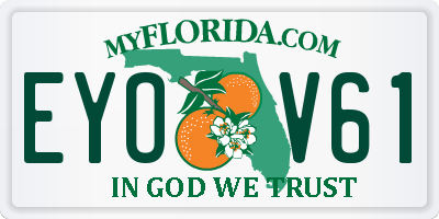 FL license plate EYOV61