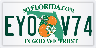 FL license plate EYOV74