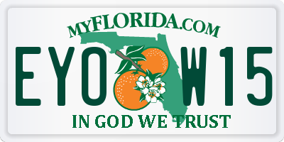 FL license plate EYOW15