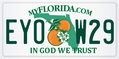 FL license plate EYOW29