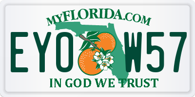 FL license plate EYOW57