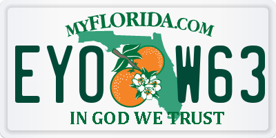 FL license plate EYOW63
