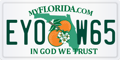 FL license plate EYOW65